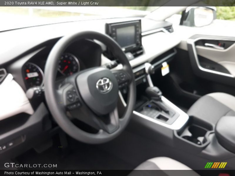Super White / Light Gray 2020 Toyota RAV4 XLE AWD