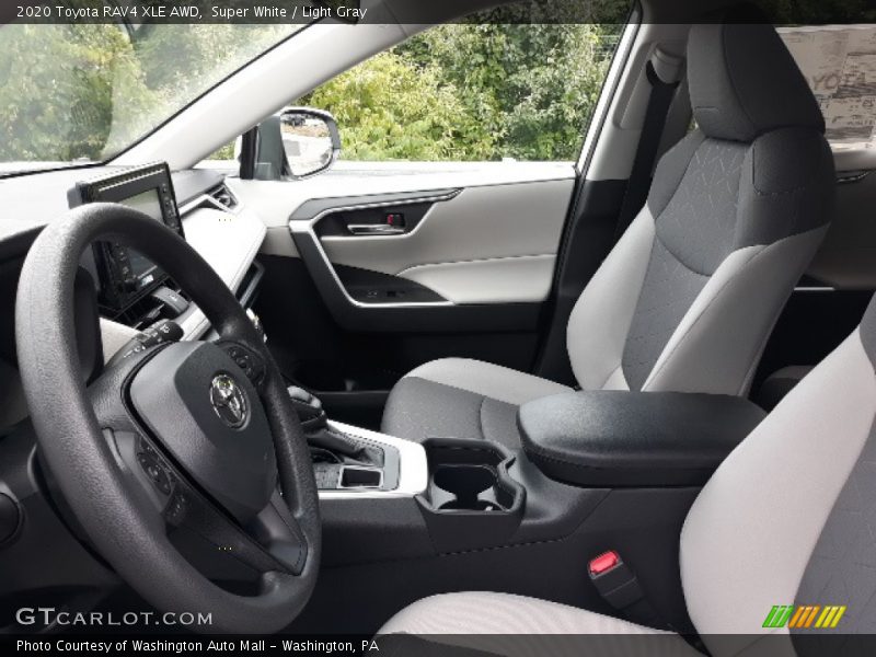 Super White / Light Gray 2020 Toyota RAV4 XLE AWD