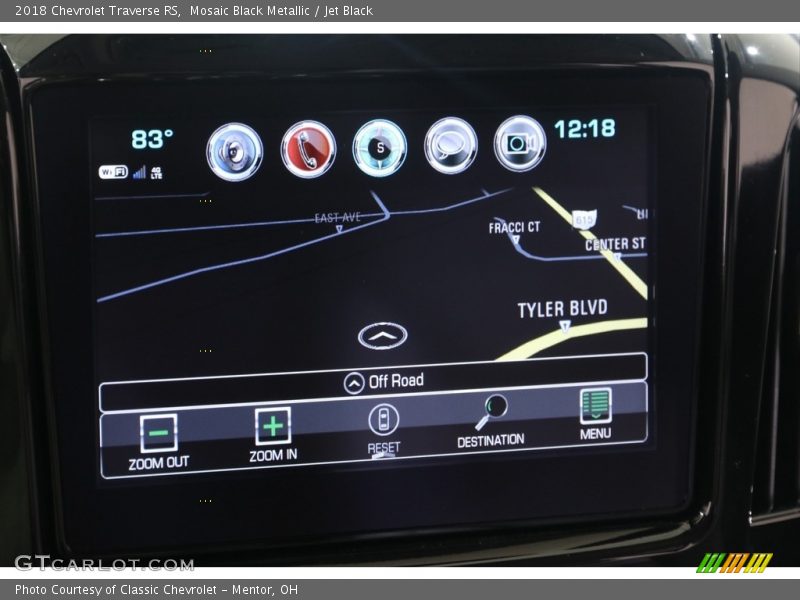 Mosaic Black Metallic / Jet Black 2018 Chevrolet Traverse RS