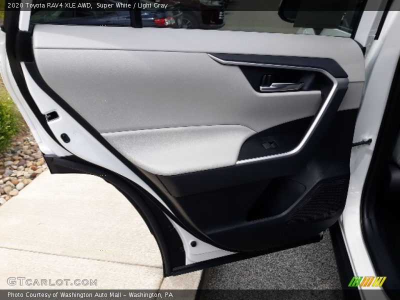 Super White / Light Gray 2020 Toyota RAV4 XLE AWD