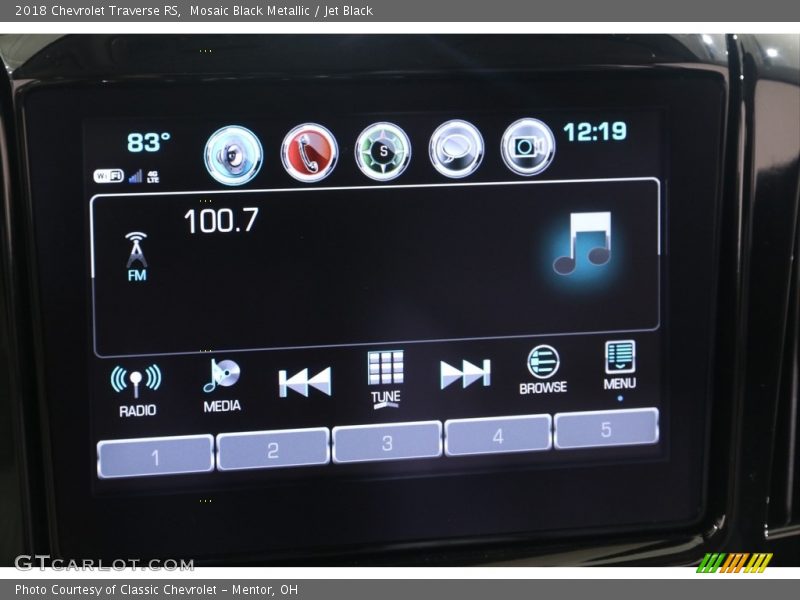 Mosaic Black Metallic / Jet Black 2018 Chevrolet Traverse RS