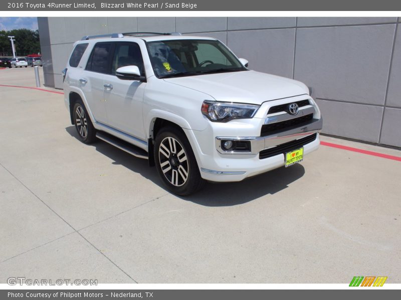 Blizzard White Pearl / Sand Beige 2016 Toyota 4Runner Limited