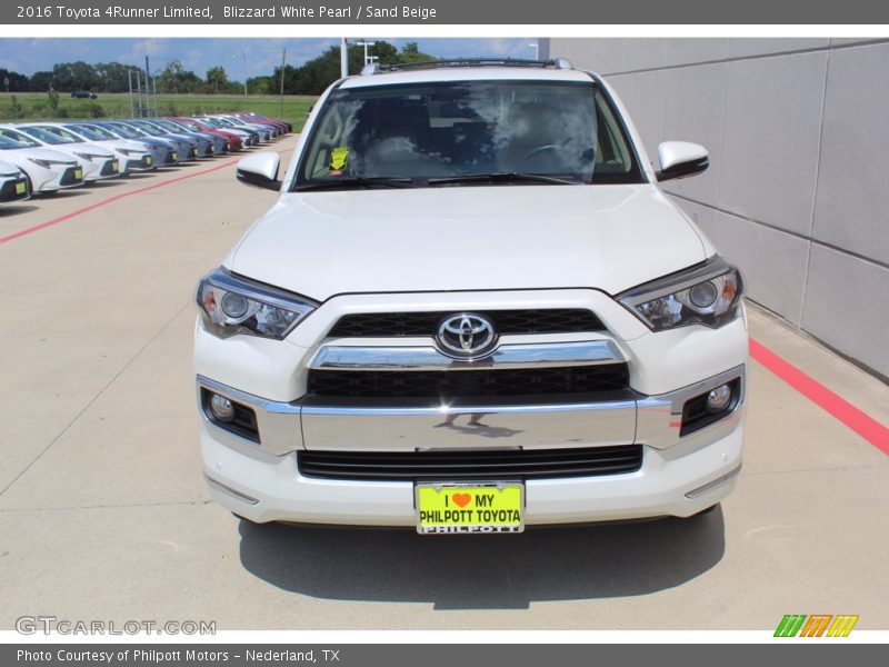Blizzard White Pearl / Sand Beige 2016 Toyota 4Runner Limited