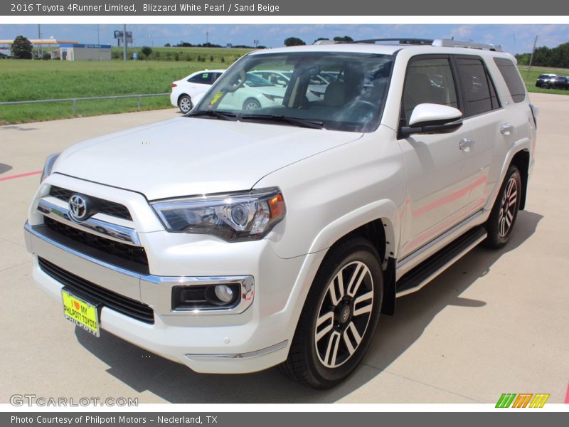 Blizzard White Pearl / Sand Beige 2016 Toyota 4Runner Limited