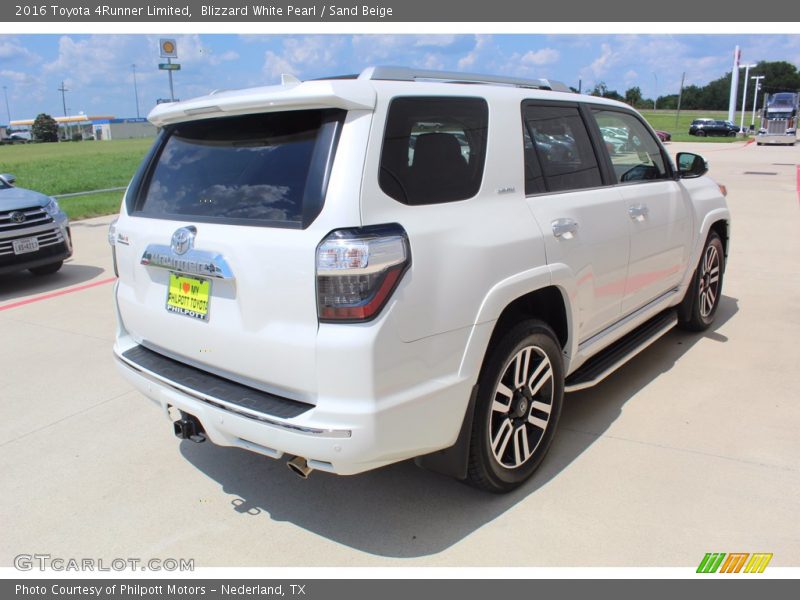 Blizzard White Pearl / Sand Beige 2016 Toyota 4Runner Limited
