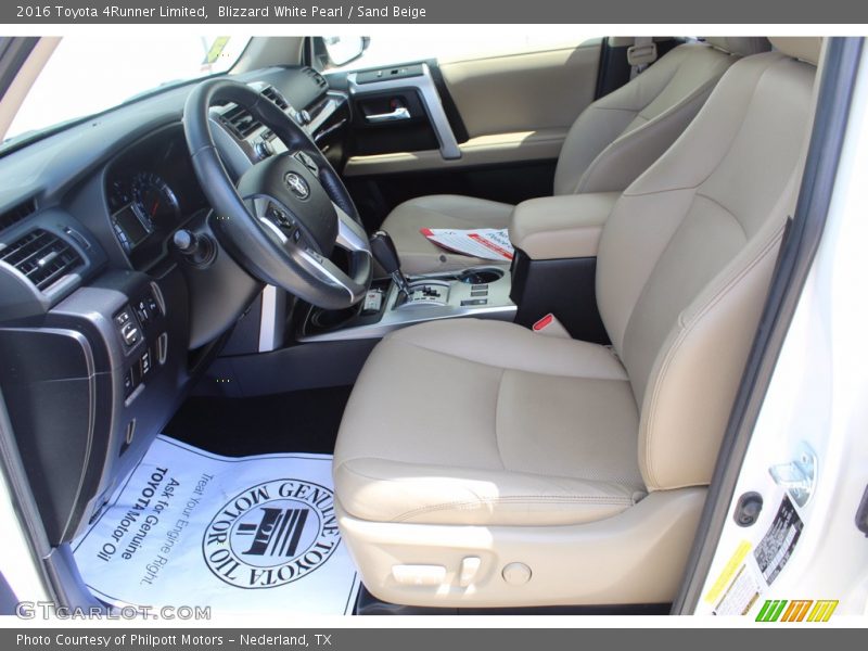 Blizzard White Pearl / Sand Beige 2016 Toyota 4Runner Limited