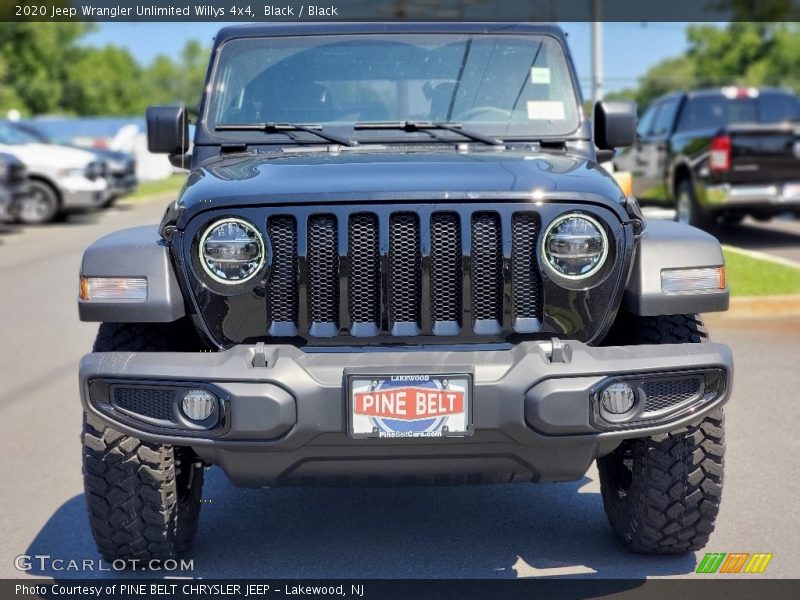 Black / Black 2020 Jeep Wrangler Unlimited Willys 4x4