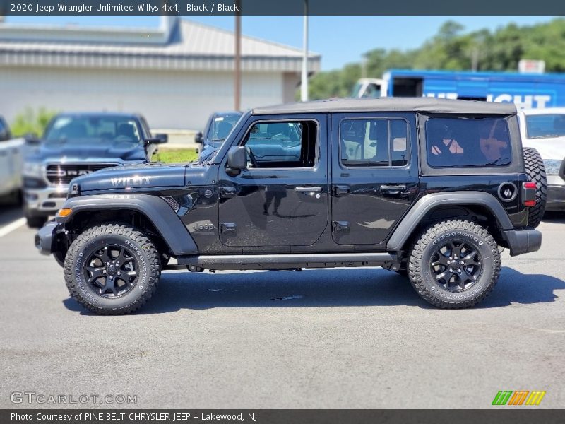 Black / Black 2020 Jeep Wrangler Unlimited Willys 4x4