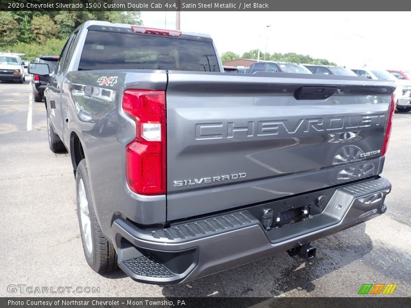 Satin Steel Metallic / Jet Black 2020 Chevrolet Silverado 1500 Custom Double Cab 4x4