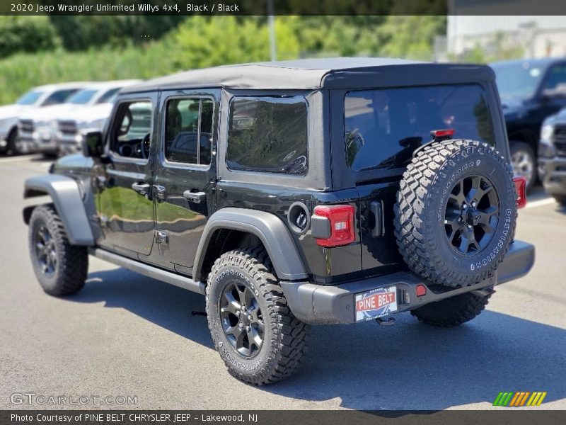 Black / Black 2020 Jeep Wrangler Unlimited Willys 4x4