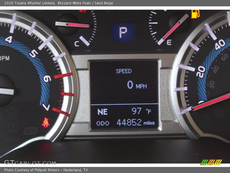 Blizzard White Pearl / Sand Beige 2016 Toyota 4Runner Limited