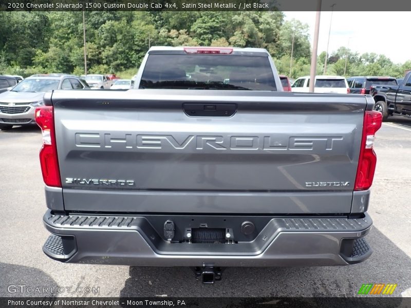 Satin Steel Metallic / Jet Black 2020 Chevrolet Silverado 1500 Custom Double Cab 4x4