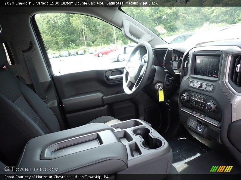 Satin Steel Metallic / Jet Black 2020 Chevrolet Silverado 1500 Custom Double Cab 4x4
