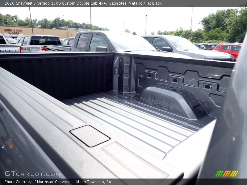 Satin Steel Metallic / Jet Black 2020 Chevrolet Silverado 1500 Custom Double Cab 4x4
