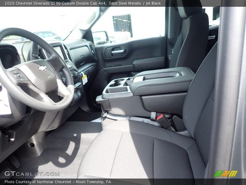 Satin Steel Metallic / Jet Black 2020 Chevrolet Silverado 1500 Custom Double Cab 4x4