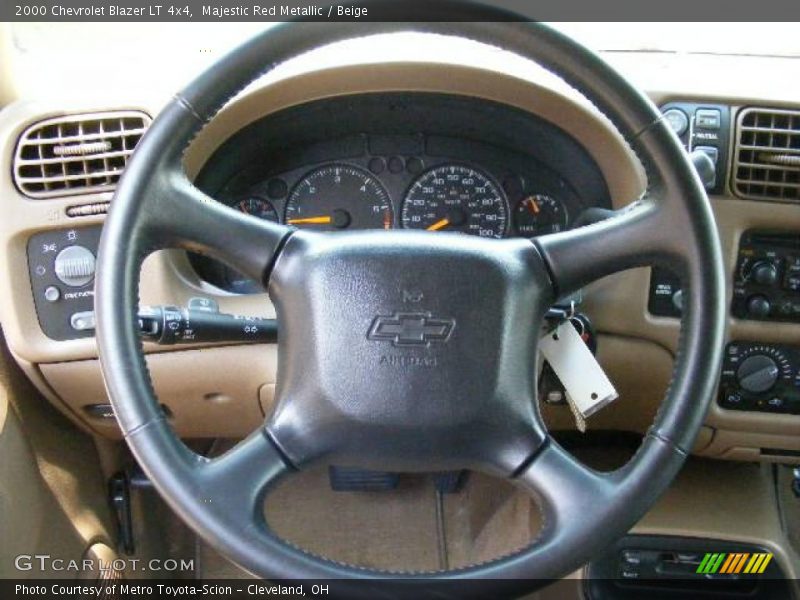 Majestic Red Metallic / Beige 2000 Chevrolet Blazer LT 4x4