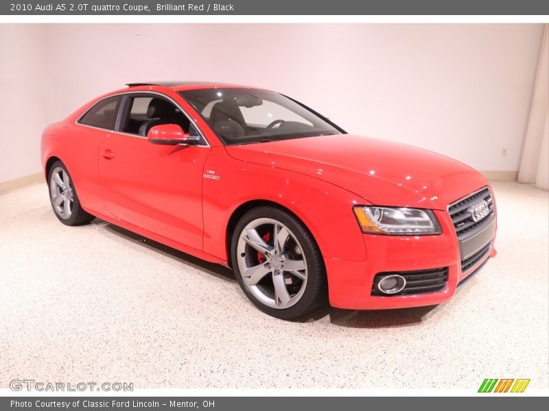 Brilliant Red / Black 2010 Audi A5 2.0T quattro Coupe