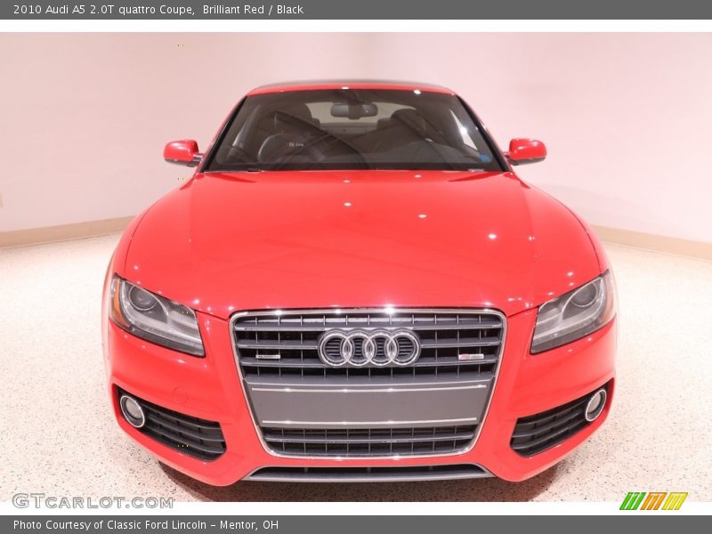 Brilliant Red / Black 2010 Audi A5 2.0T quattro Coupe
