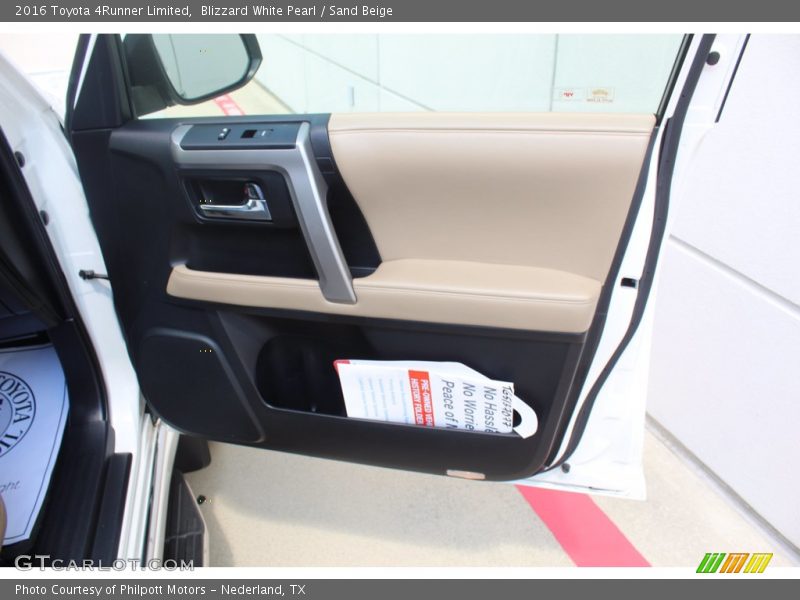 Blizzard White Pearl / Sand Beige 2016 Toyota 4Runner Limited