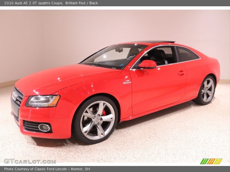 Brilliant Red / Black 2010 Audi A5 2.0T quattro Coupe