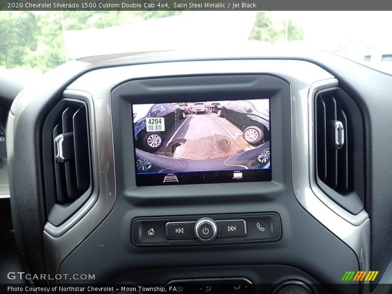 Satin Steel Metallic / Jet Black 2020 Chevrolet Silverado 1500 Custom Double Cab 4x4