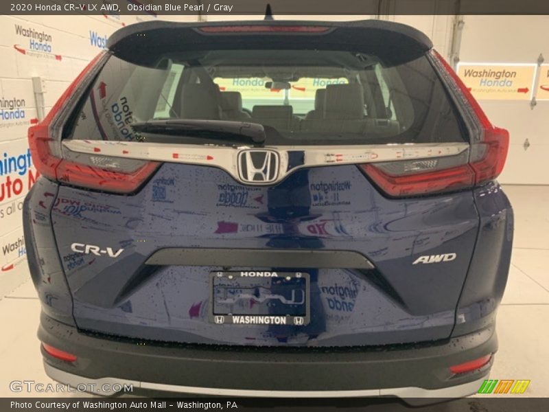 Obsidian Blue Pearl / Gray 2020 Honda CR-V LX AWD