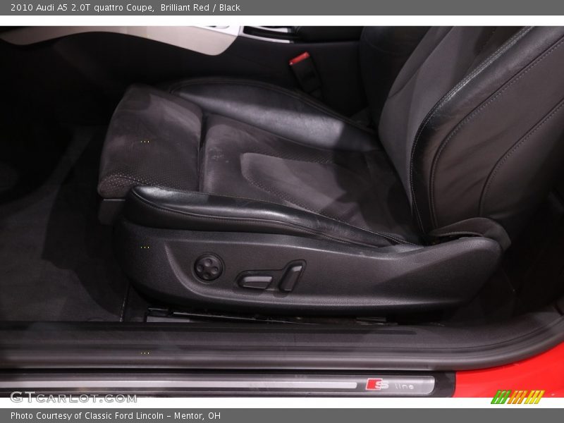 Brilliant Red / Black 2010 Audi A5 2.0T quattro Coupe