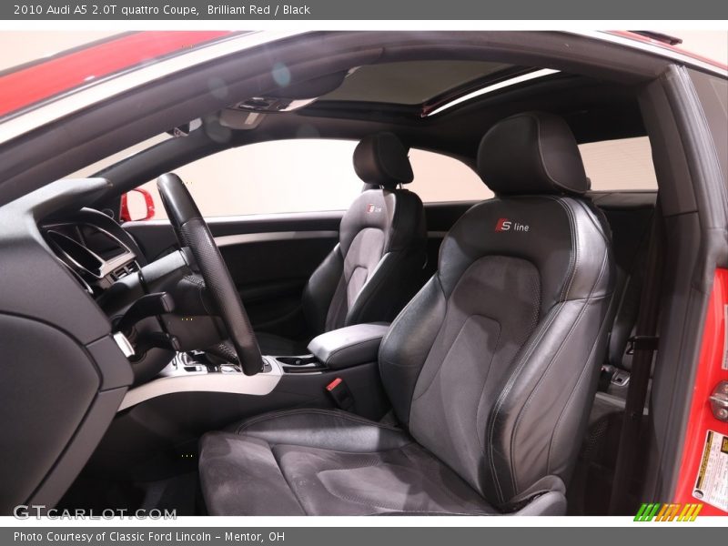 Brilliant Red / Black 2010 Audi A5 2.0T quattro Coupe