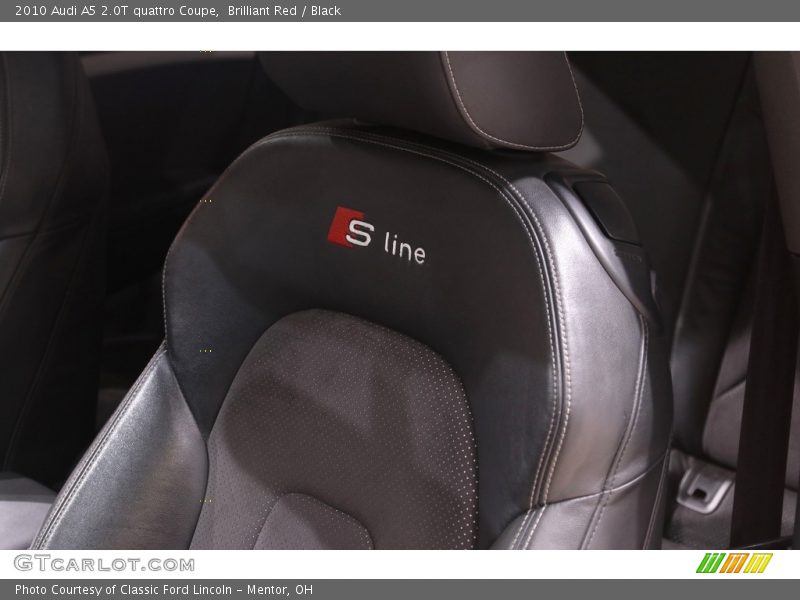 Brilliant Red / Black 2010 Audi A5 2.0T quattro Coupe