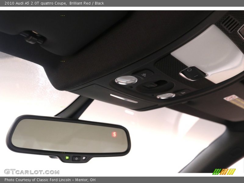 Brilliant Red / Black 2010 Audi A5 2.0T quattro Coupe