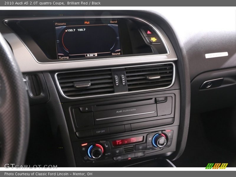Brilliant Red / Black 2010 Audi A5 2.0T quattro Coupe
