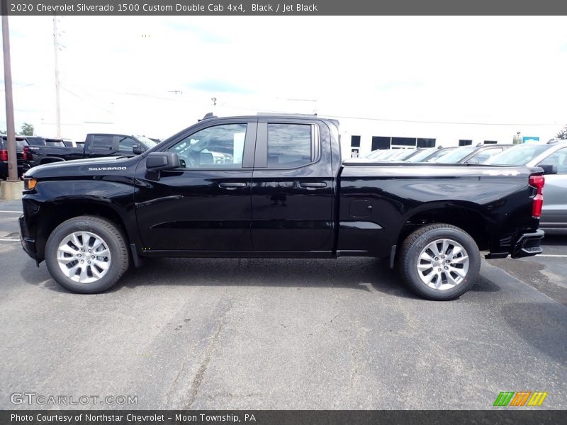 Black / Jet Black 2020 Chevrolet Silverado 1500 Custom Double Cab 4x4