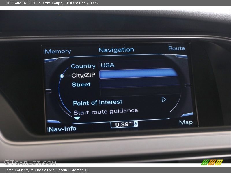 Brilliant Red / Black 2010 Audi A5 2.0T quattro Coupe
