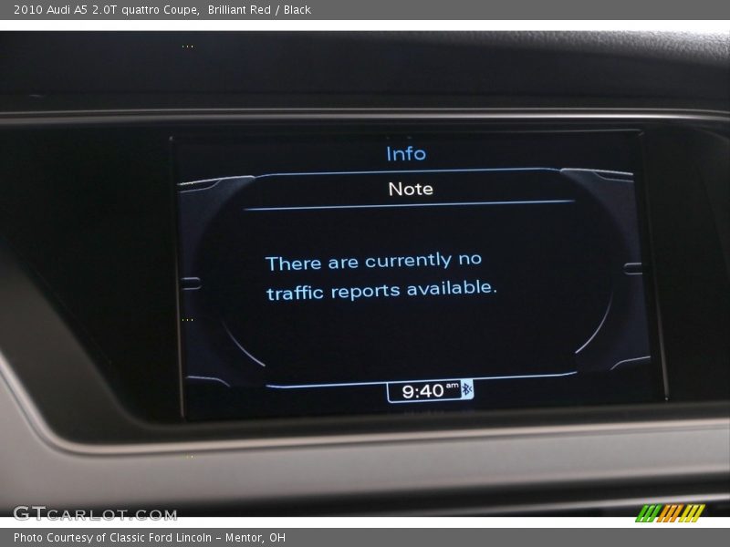 Brilliant Red / Black 2010 Audi A5 2.0T quattro Coupe