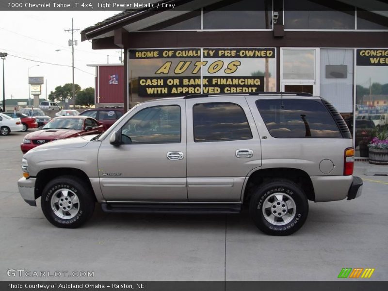 Light Pewter Metallic / Gray 2000 Chevrolet Tahoe LT 4x4