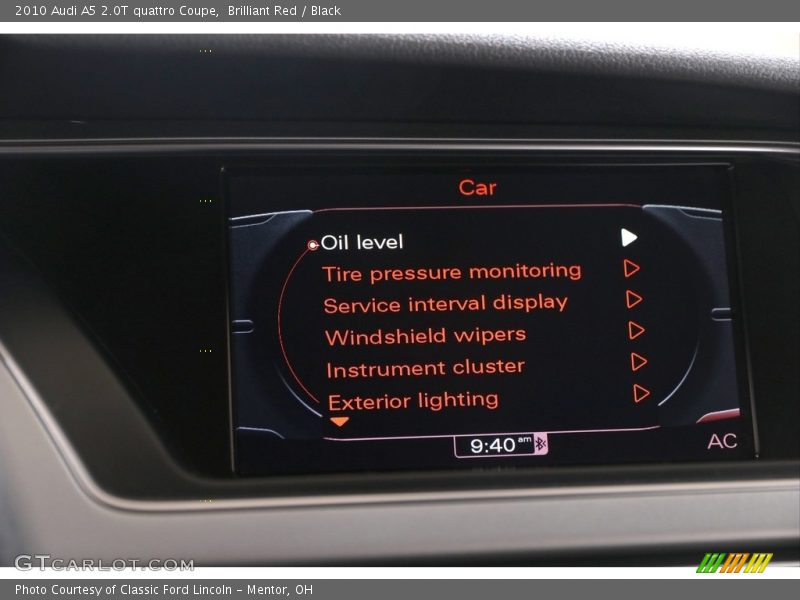 Brilliant Red / Black 2010 Audi A5 2.0T quattro Coupe