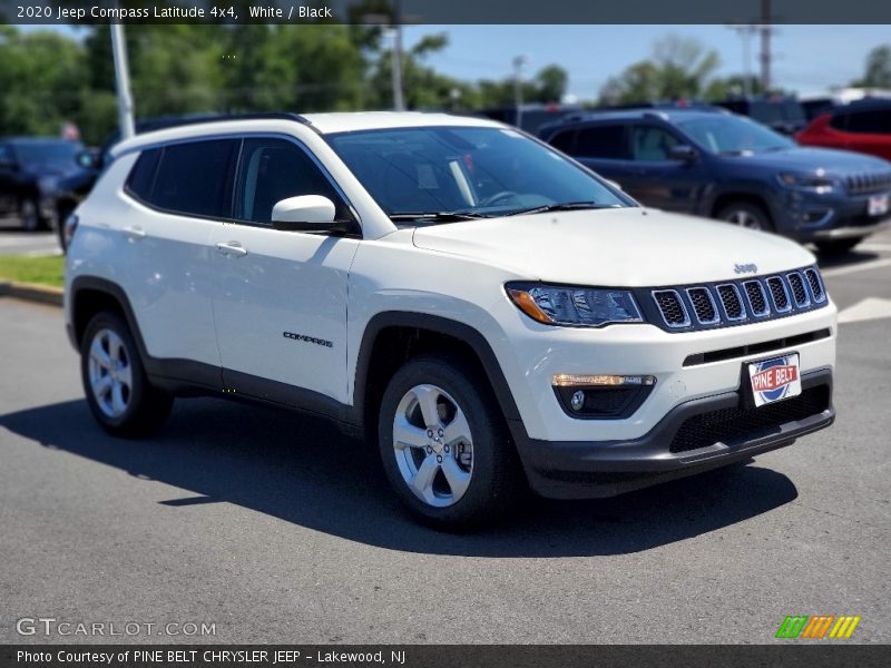 White / Black 2020 Jeep Compass Latitude 4x4