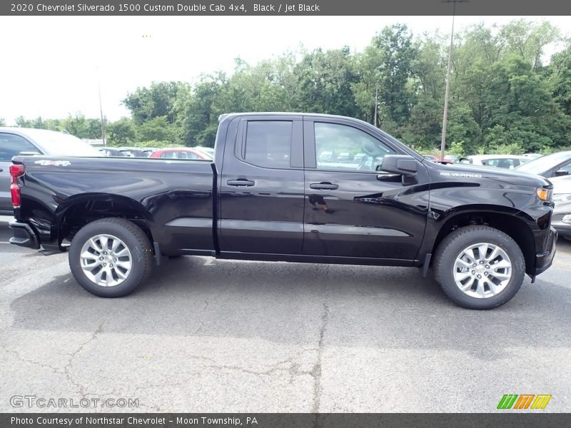 Black / Jet Black 2020 Chevrolet Silverado 1500 Custom Double Cab 4x4