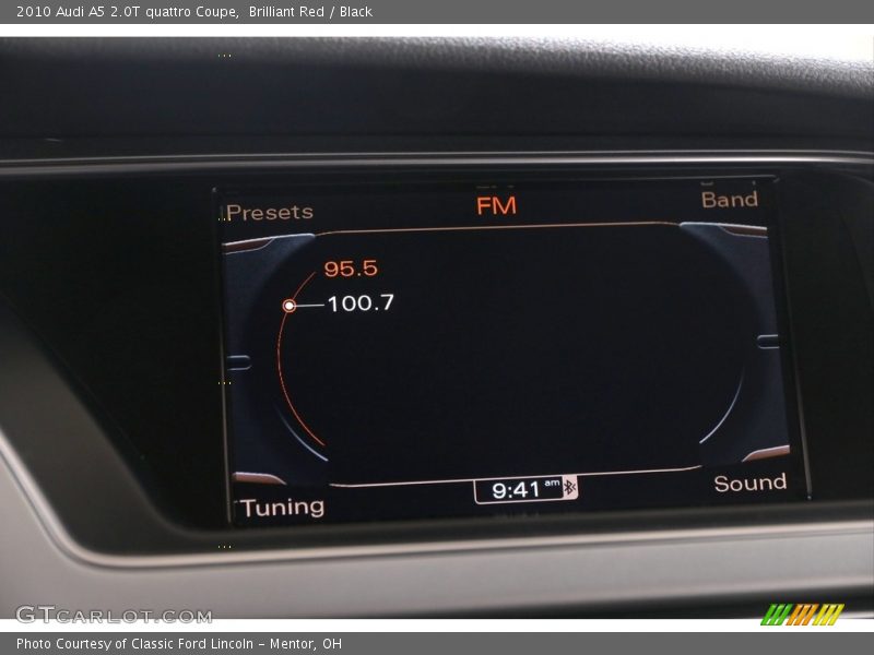 Brilliant Red / Black 2010 Audi A5 2.0T quattro Coupe