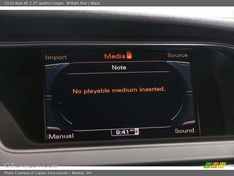 Brilliant Red / Black 2010 Audi A5 2.0T quattro Coupe