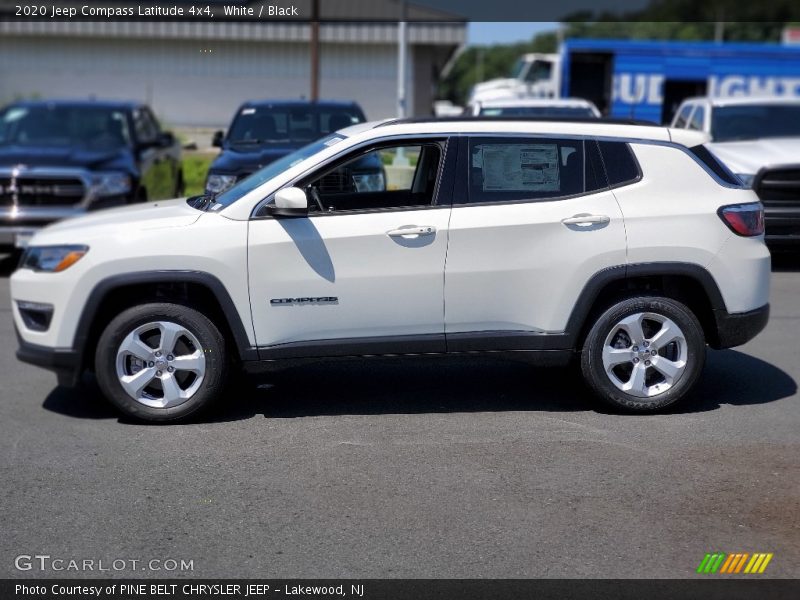 White / Black 2020 Jeep Compass Latitude 4x4