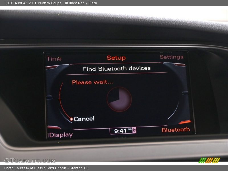 Brilliant Red / Black 2010 Audi A5 2.0T quattro Coupe