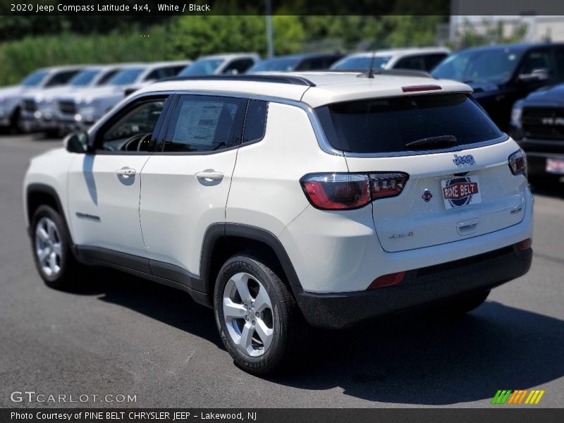 White / Black 2020 Jeep Compass Latitude 4x4