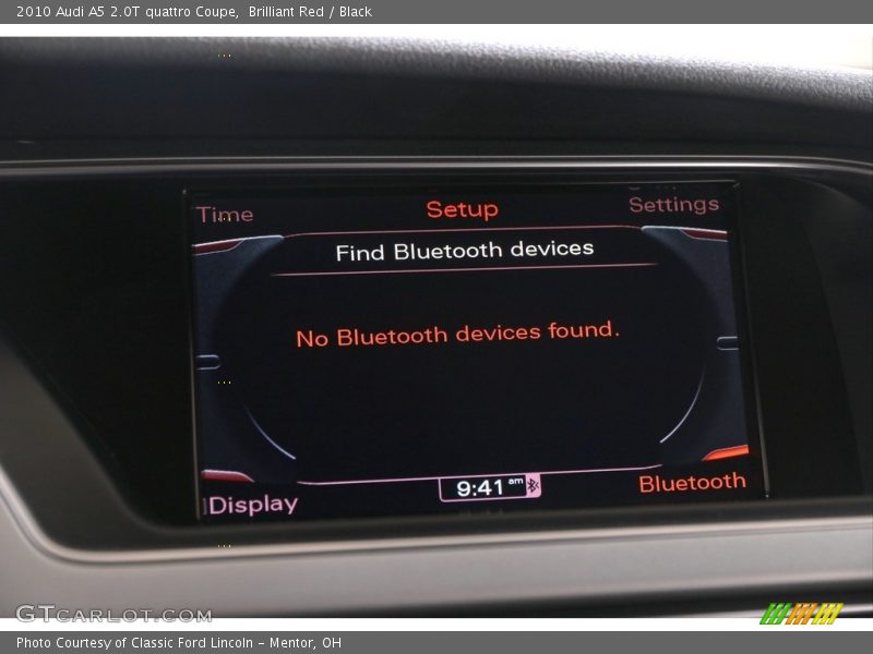 Brilliant Red / Black 2010 Audi A5 2.0T quattro Coupe