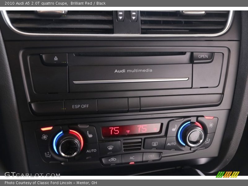 Brilliant Red / Black 2010 Audi A5 2.0T quattro Coupe