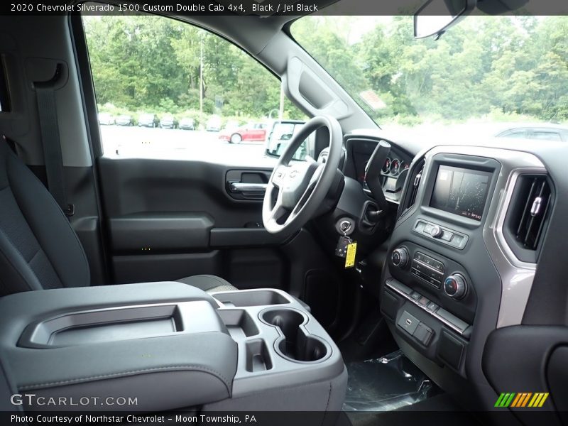 Black / Jet Black 2020 Chevrolet Silverado 1500 Custom Double Cab 4x4