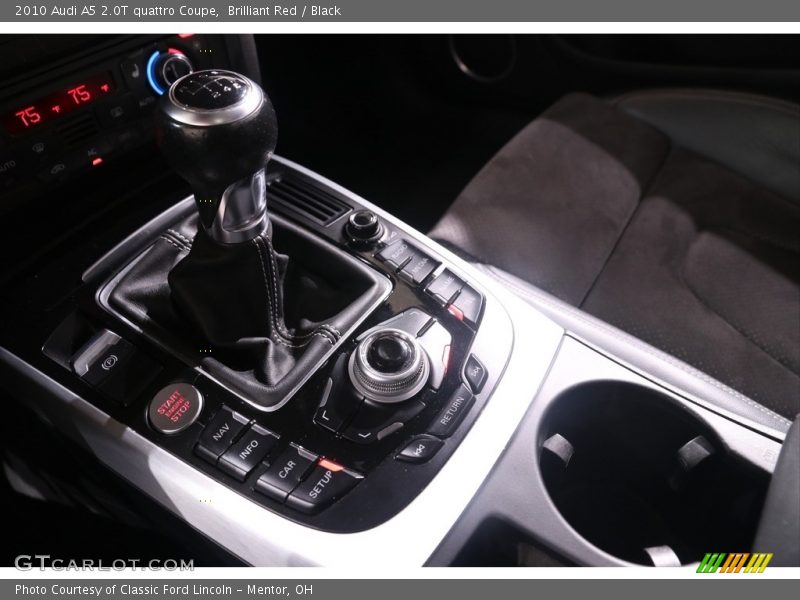 Brilliant Red / Black 2010 Audi A5 2.0T quattro Coupe