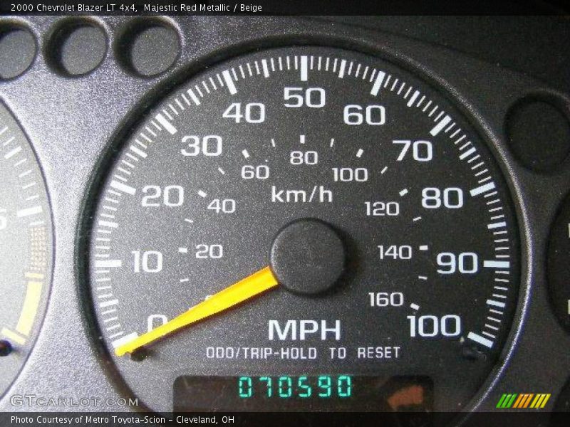 Majestic Red Metallic / Beige 2000 Chevrolet Blazer LT 4x4