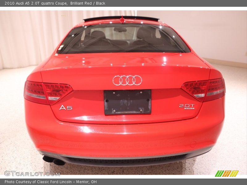 Brilliant Red / Black 2010 Audi A5 2.0T quattro Coupe
