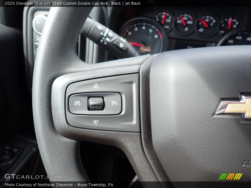 Black / Jet Black 2020 Chevrolet Silverado 1500 Custom Double Cab 4x4